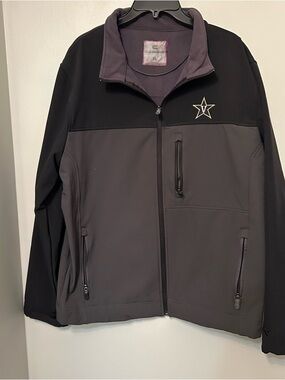 Vanderbilt Colloseum‎ Athletics Soft Shell Jacket Adult XL Black Full Zip Vandy